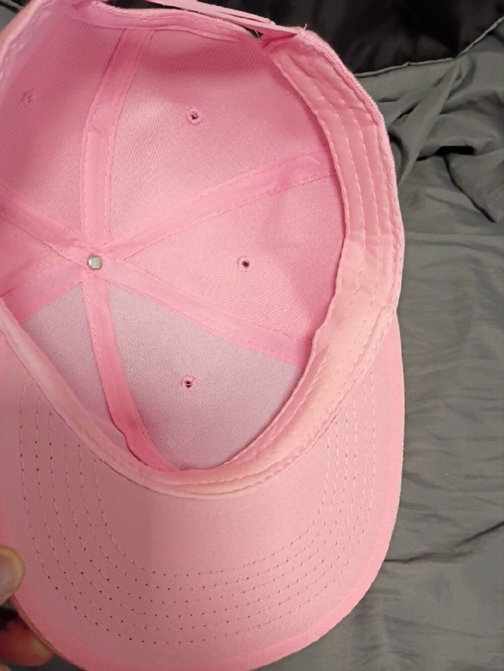 Crooks & Castles Pink and Black Embroidered Logo Cap - Picture 6 of 7
